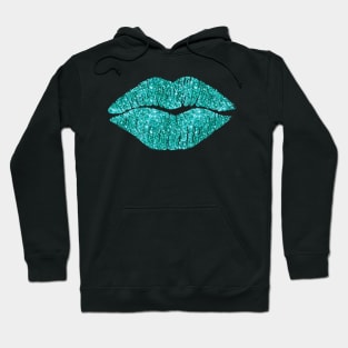 Aqua Lips Kiss Hoodie